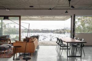 Concrete and compression that captures Harbour views