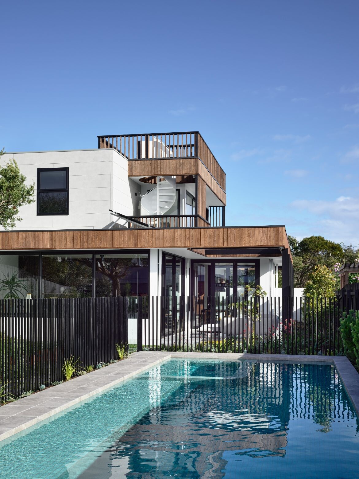 A pool is the place to escape in summer at Jost Architects and Simone Haag's Sorrento Beach House