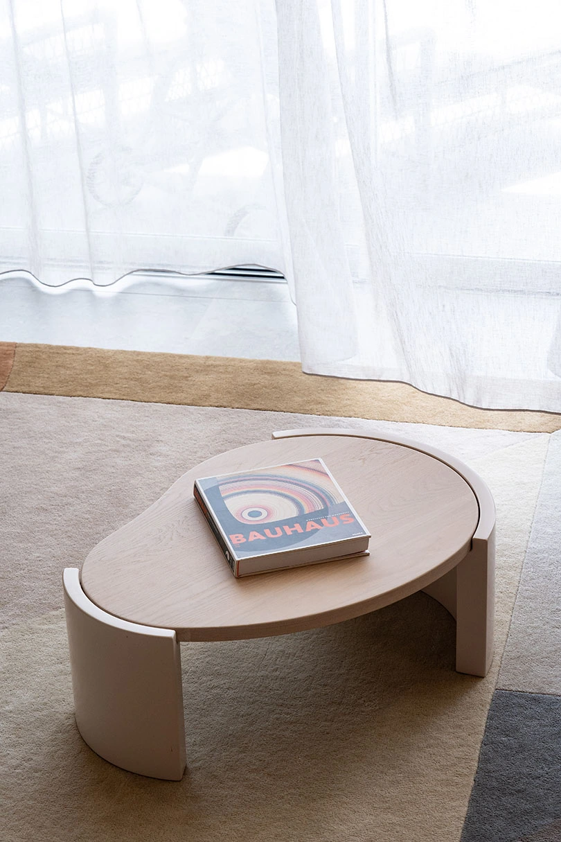 Bauhaus reading on a modern coffee table