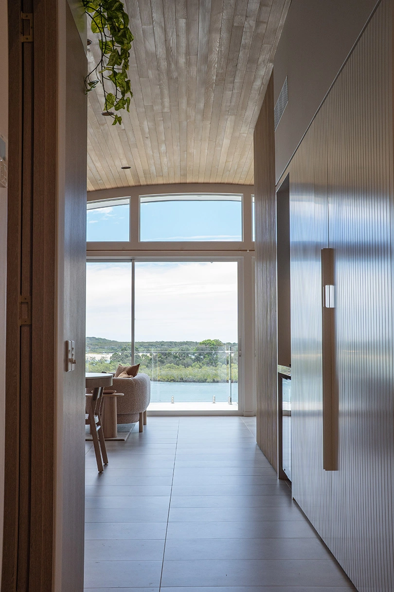 A penthouse by Renegade Design Studio looks out over the Noosa river