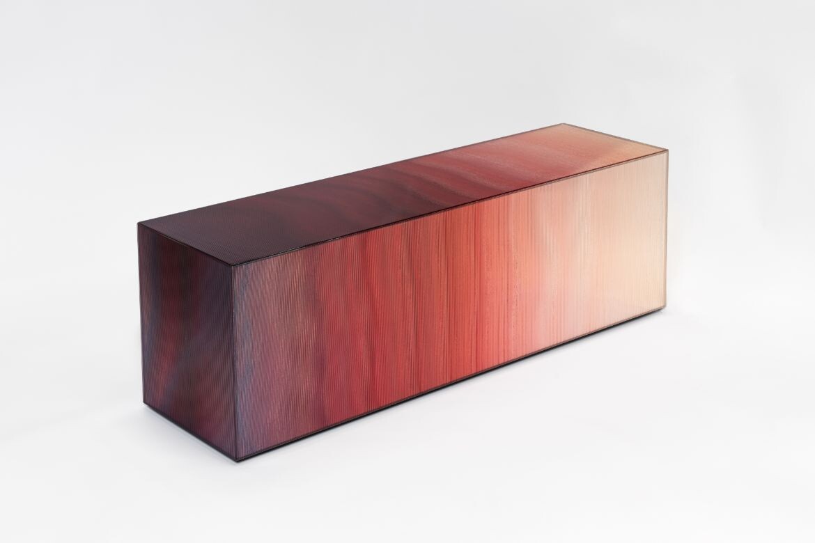 Rive Roshan_Internal Reflection_Radiance Low Side Table Dark Ruby_Angle