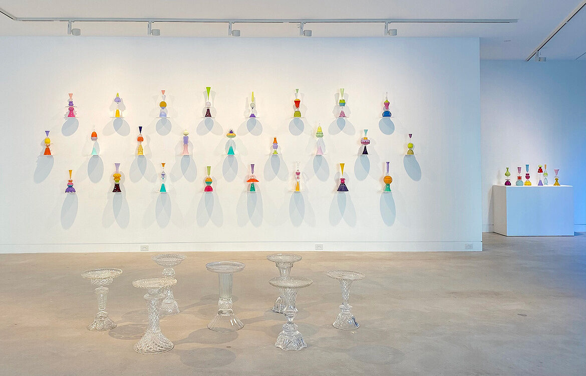 Edward Waring makes lolly-coloured crystal eye candy in his new exhibition
