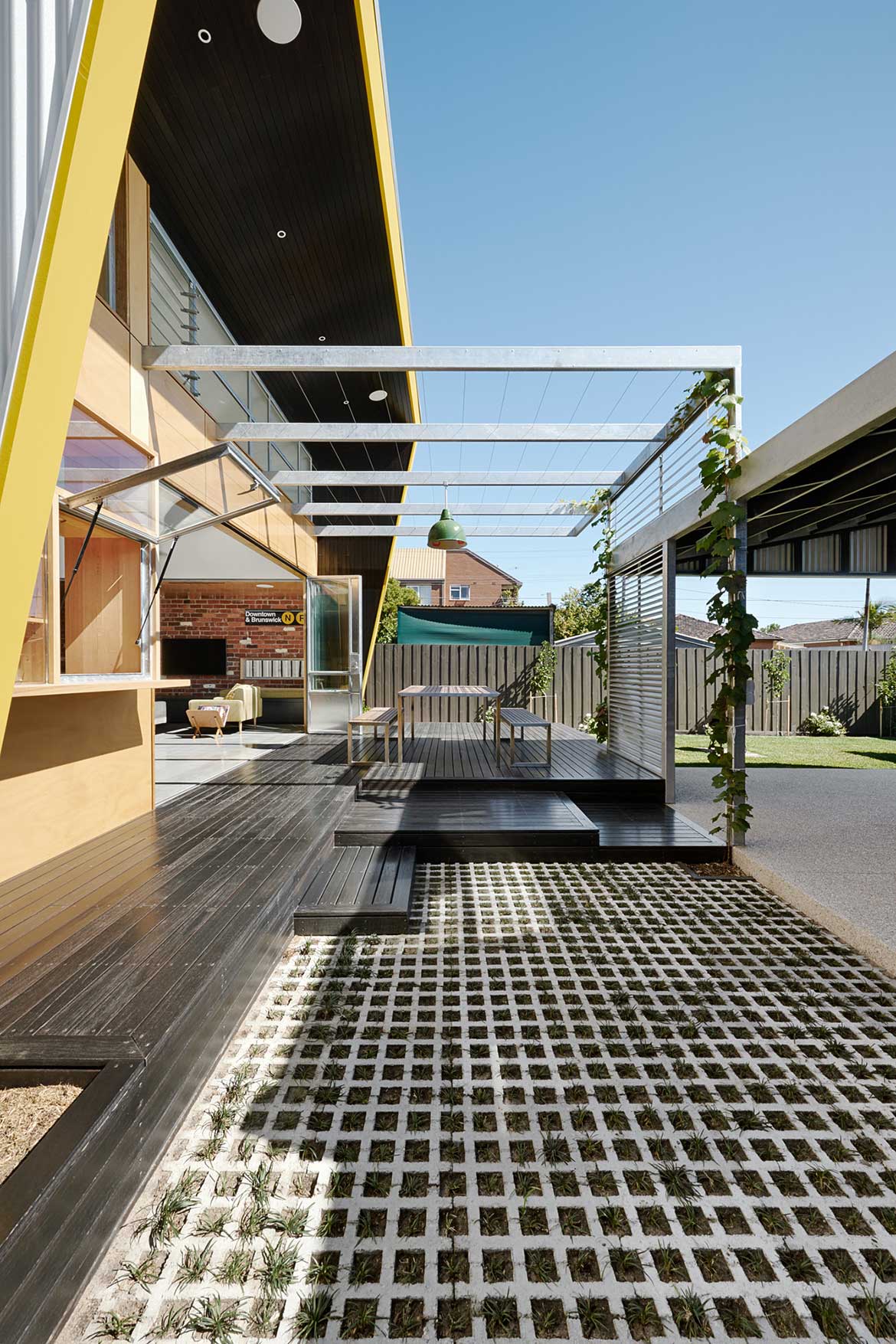 Habitus Living Laneway House Zen Architects veranda