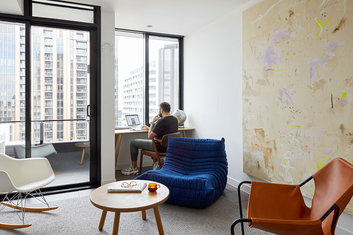 Inside graphic designer Zoran Konjarski’s impeccably curated Melbourne apartment