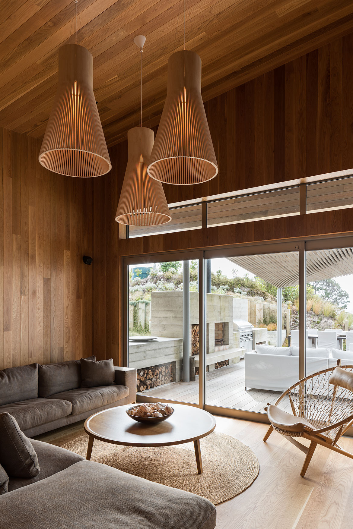 Hahei House Studio2 Architects living space