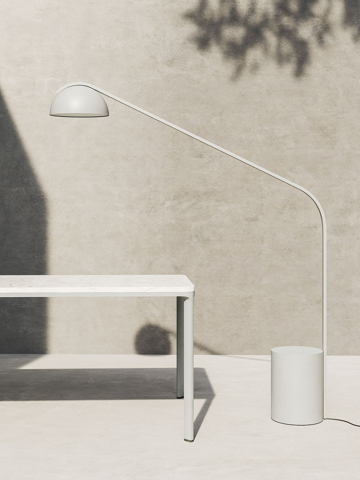 Designed by Japanese product designer Naoto Fukasawa for Kettal, the Half Dome Lamp is inspired by the moon.