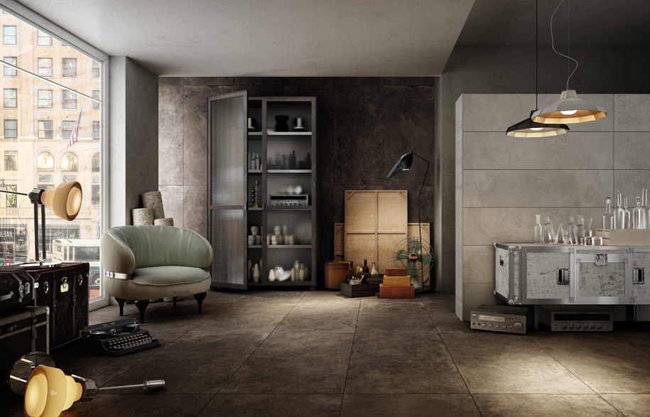 Diesel Living and Iris Ceramica Bring Industrial Home