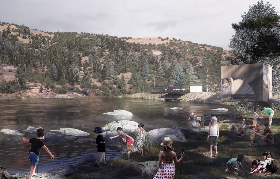 Hassell’s design solution involves creating new green spaces along the creek line.