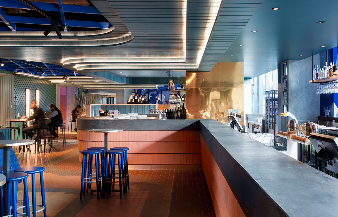 Hightail Bar Docklands Techne Nick Travers bar seating