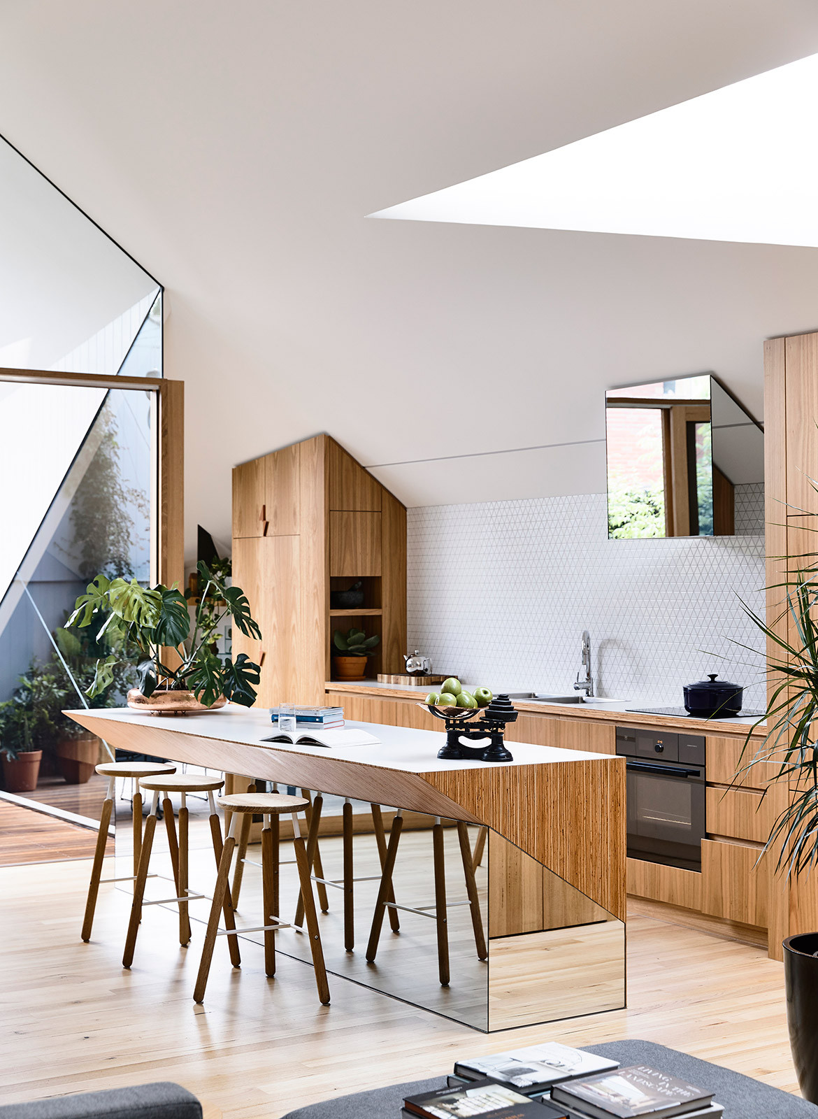 His & Hers House FMD Architects CC Derek Swalwell kitchen island bench