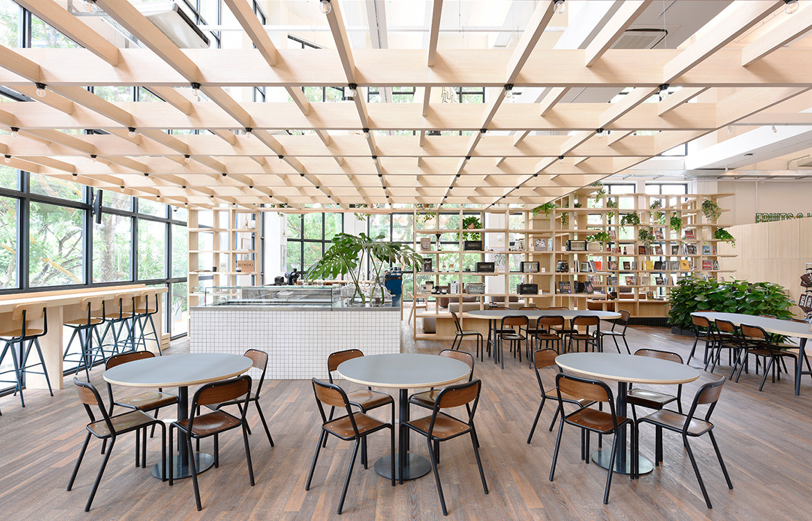 Honestbee Habitat Wynk Collaborative Singapore ceiling detail and natural light