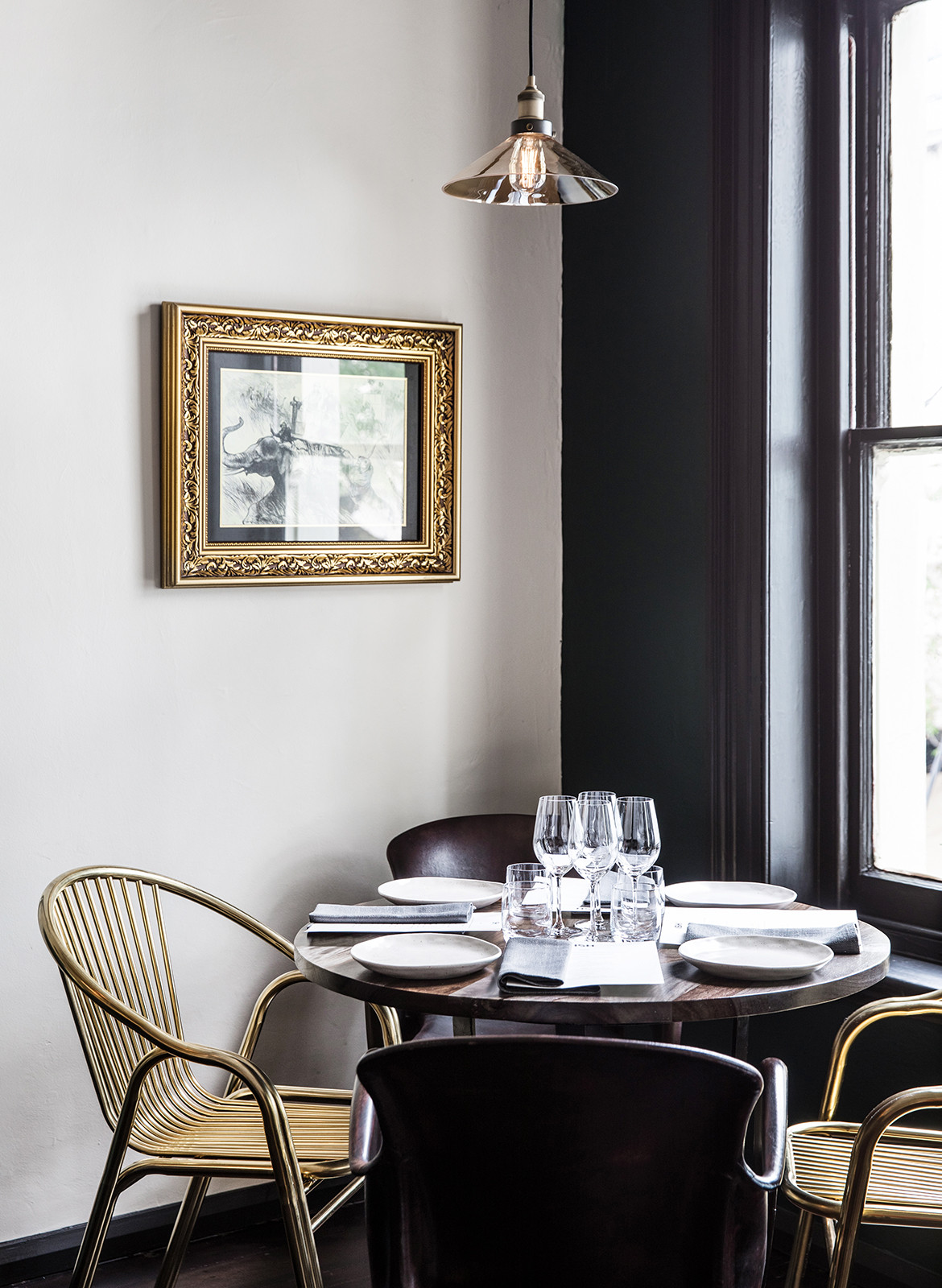 ISH Restaurant Melbourne Annu Bain CC Rhiannon Taylor fine dining highlight colours brass