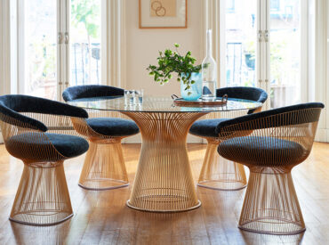 Knoll introduces the Bertoia Diamond Chair in 18-karat gold