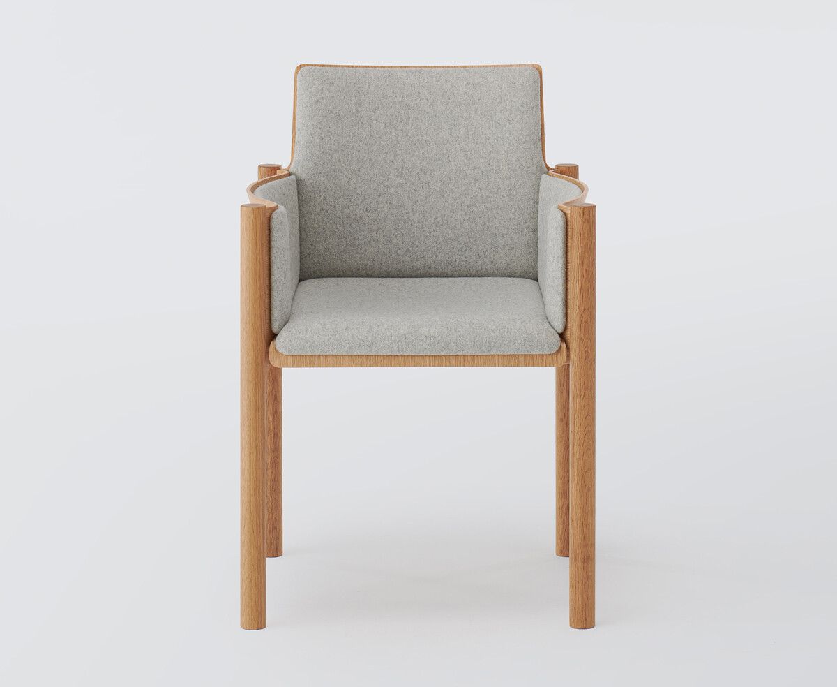 Lightwood Chair With Webbing Seat - Seehosu