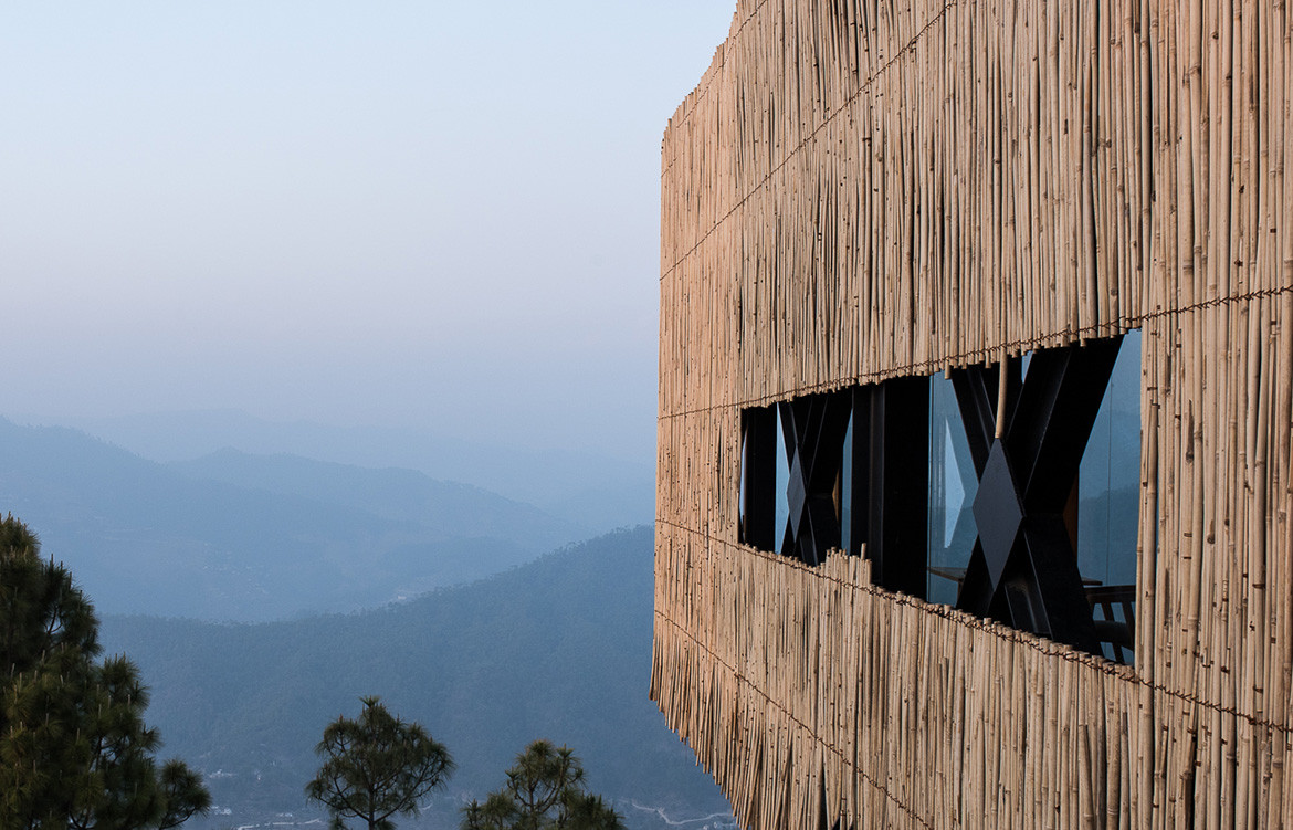 Kumaon Zowa Architects India cc Akshay Sharma bamboo cladding