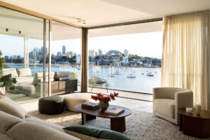 A harbourside penthouse furnished with pieces from the King Collection embraces Australian style