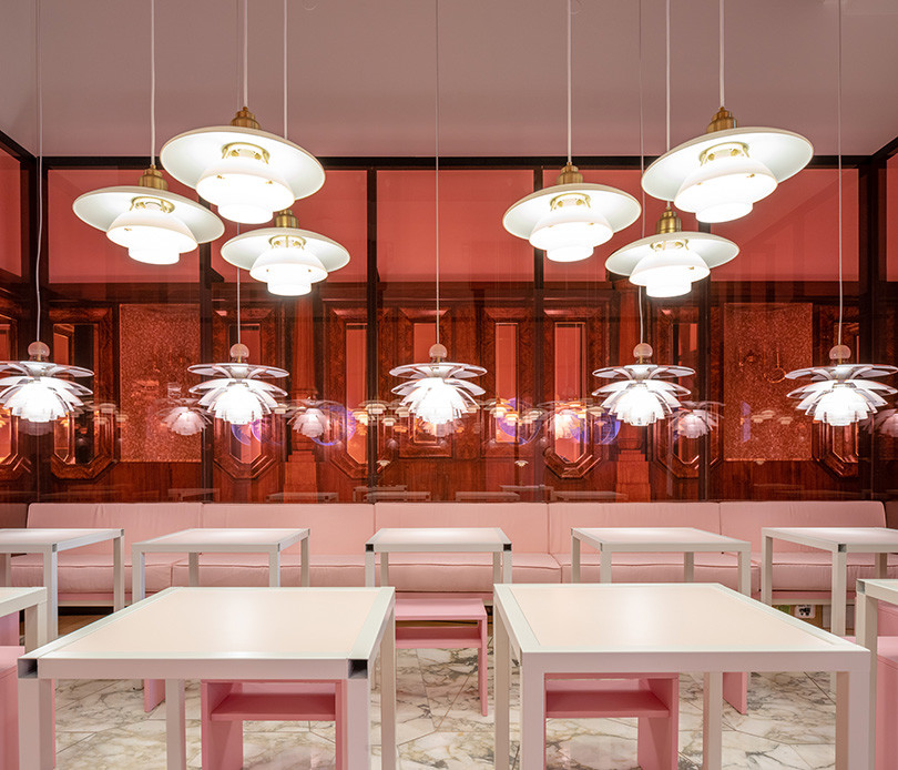 Louis Poulsen’s Pale Rose installation at Milan Design Week 2022