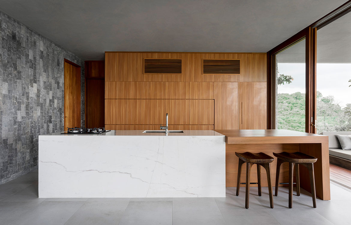  Maleo Residence Mitchel Squires Associates kitchen island bench