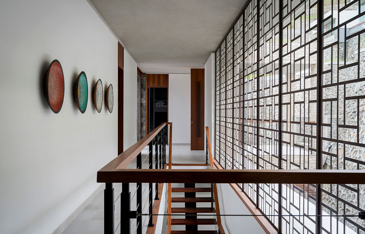  Maleo Residence Mitchel Squires Associates stairs and corridor