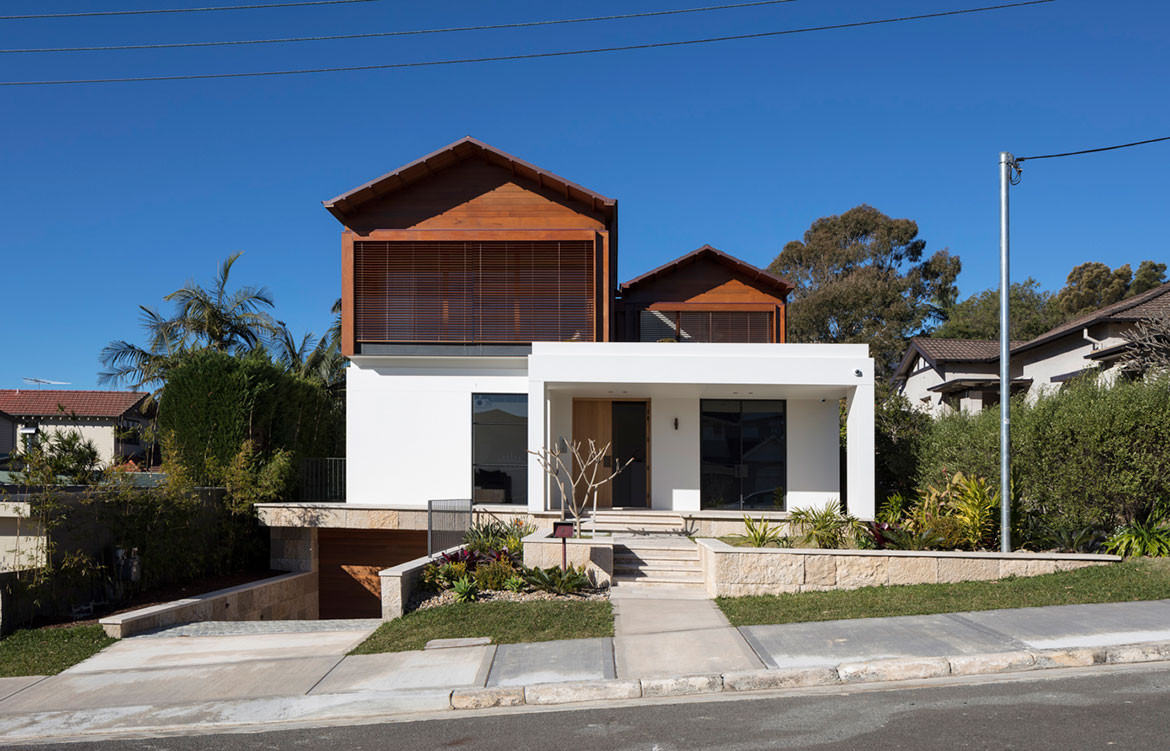 Mosman House Daniel Boddam Architects cc Brett Boardman front facade