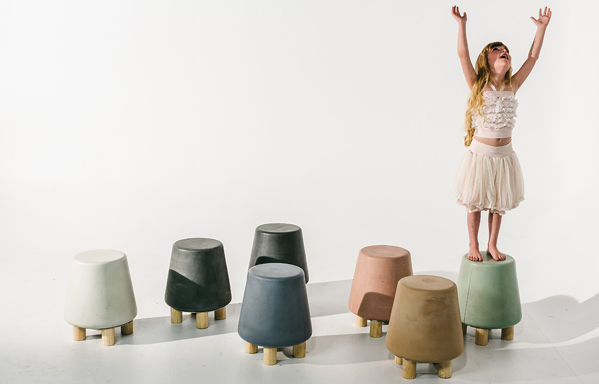 Nood Co Concrete stools