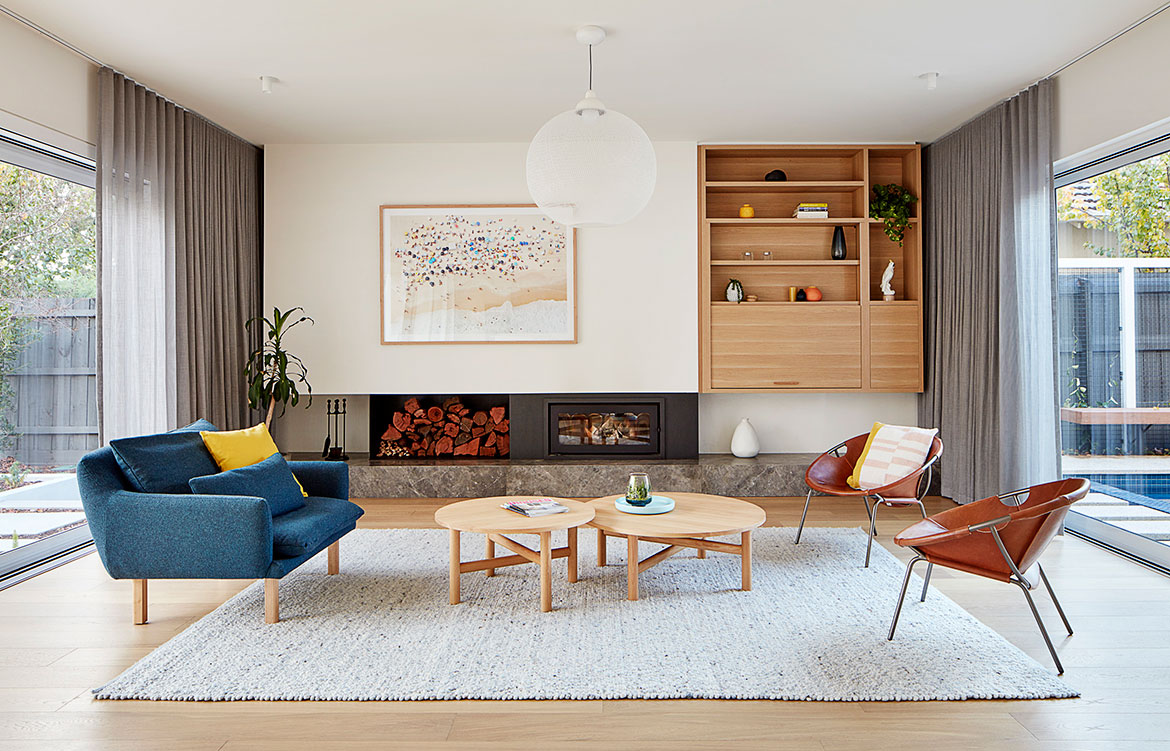 Oak House Bryant Alsop Architects lounge room