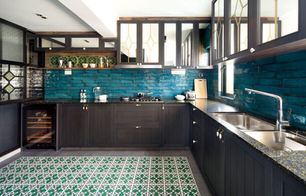 Peranakan apartment Linear Style Concepts kitchen
