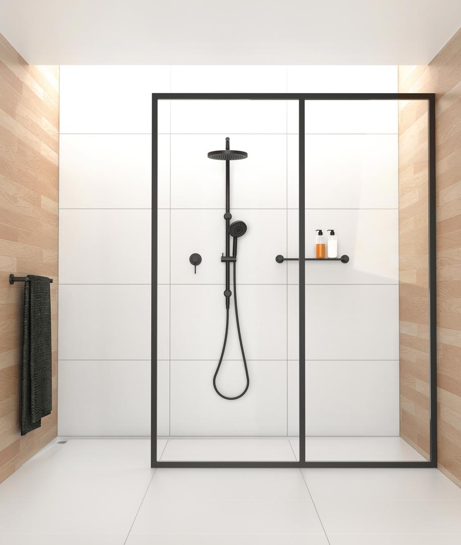 Phoenix-Vivid-Twin-Shower-Matte-Black-V726-MB