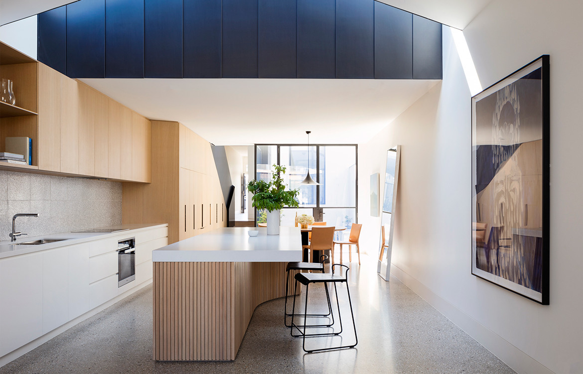 Port Melbourne House Pandolfini Architects CC Rory Gardiner kitchen