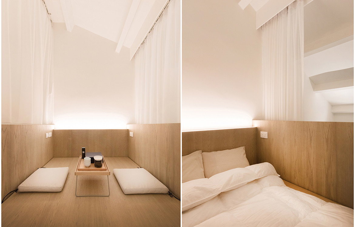 Project #13 Redefines Adaptable Living Space Design | bed / tea room