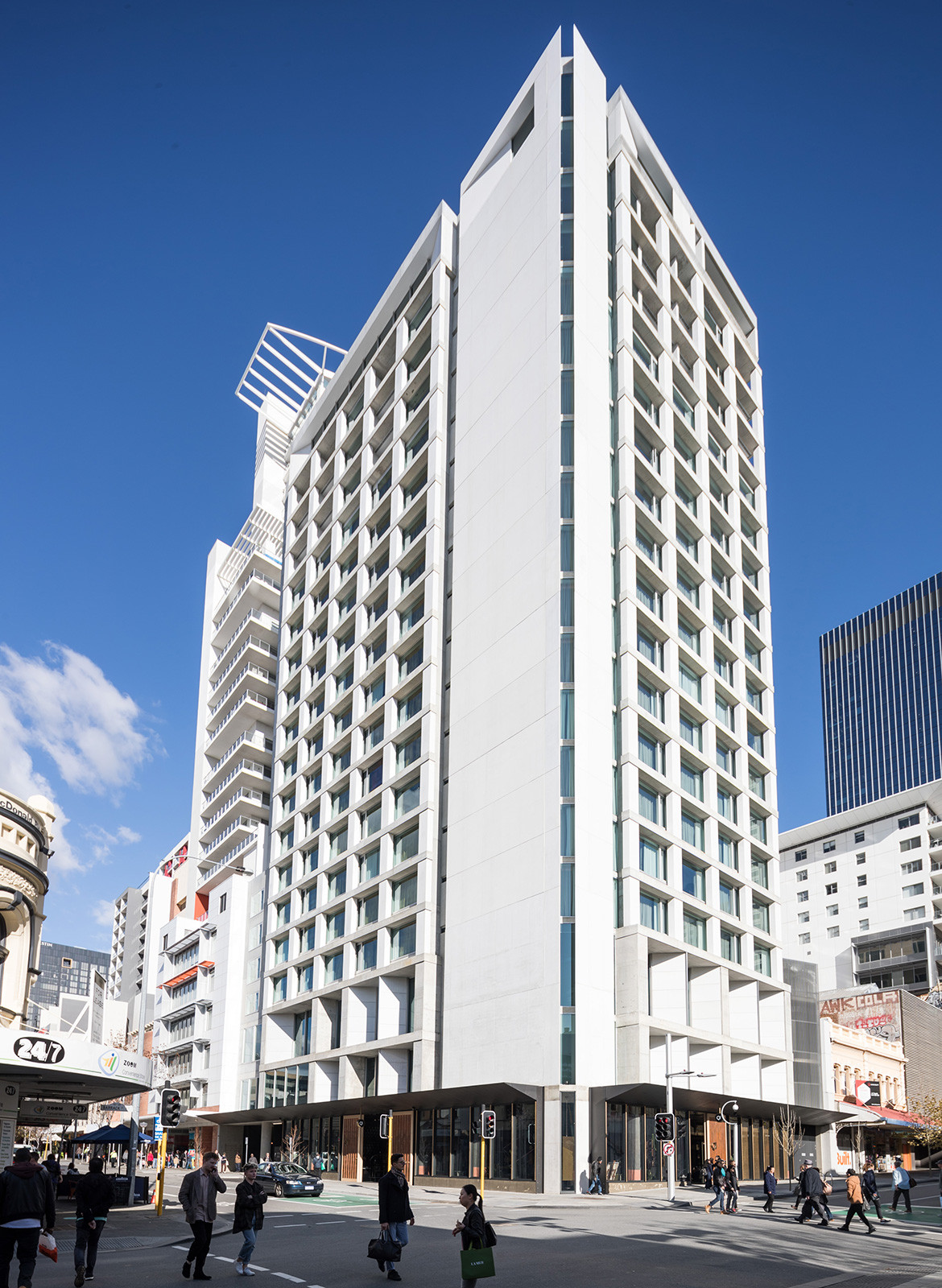 QT Hotel Perth Indyk Architecture hotel exterior shot