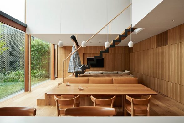 Radiator House Hiroshi Nakamura Architects wooden interior
