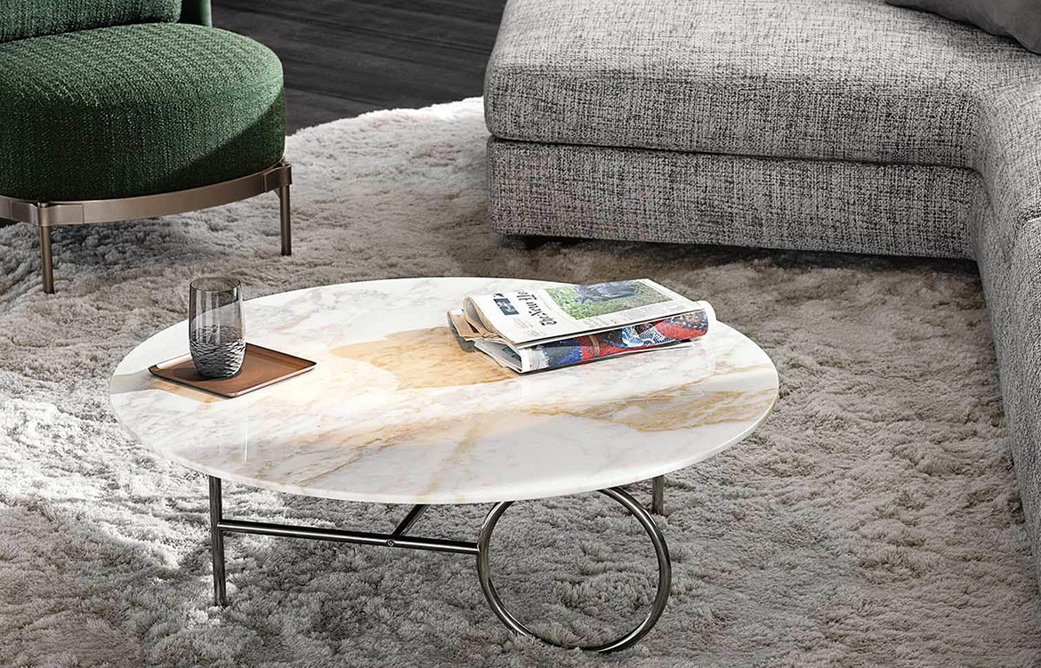 Habitus Loves Art Deco Resurgence ring coffee table by minotti