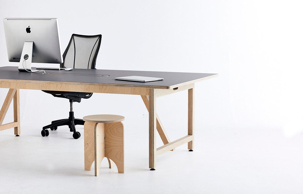 Rover Team Table Plywood Workstation from So Watt