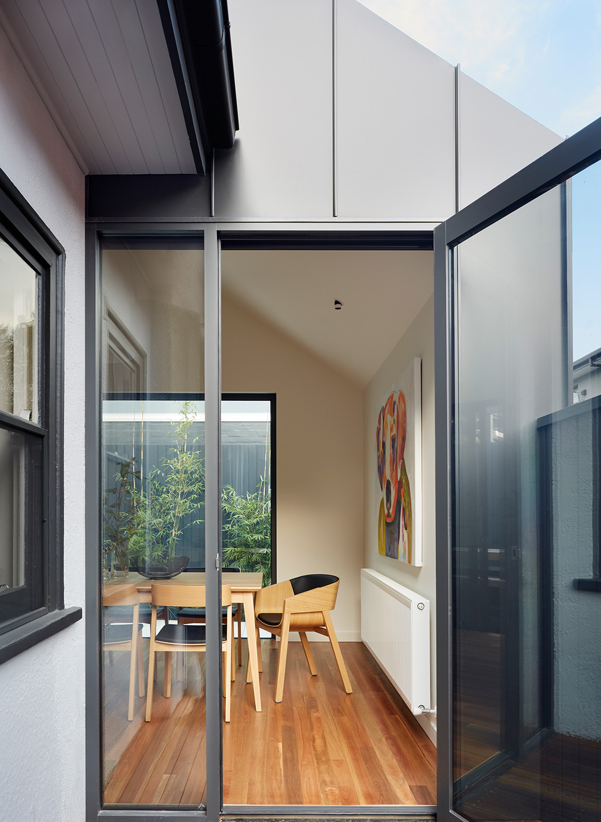 Shadow House Nic Owen Architects CC Christine Francis open dining table