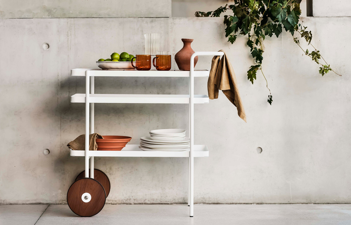 Summer entertaining with Trace drinks trolley from Tait