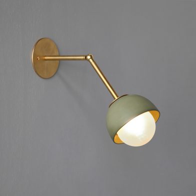 Terra 0 wall light by Marz Designs and Grit Ceramics