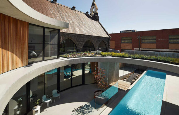 The Courtyard House Kister Architects The Living Space Gaggenau INDE.Awards Home