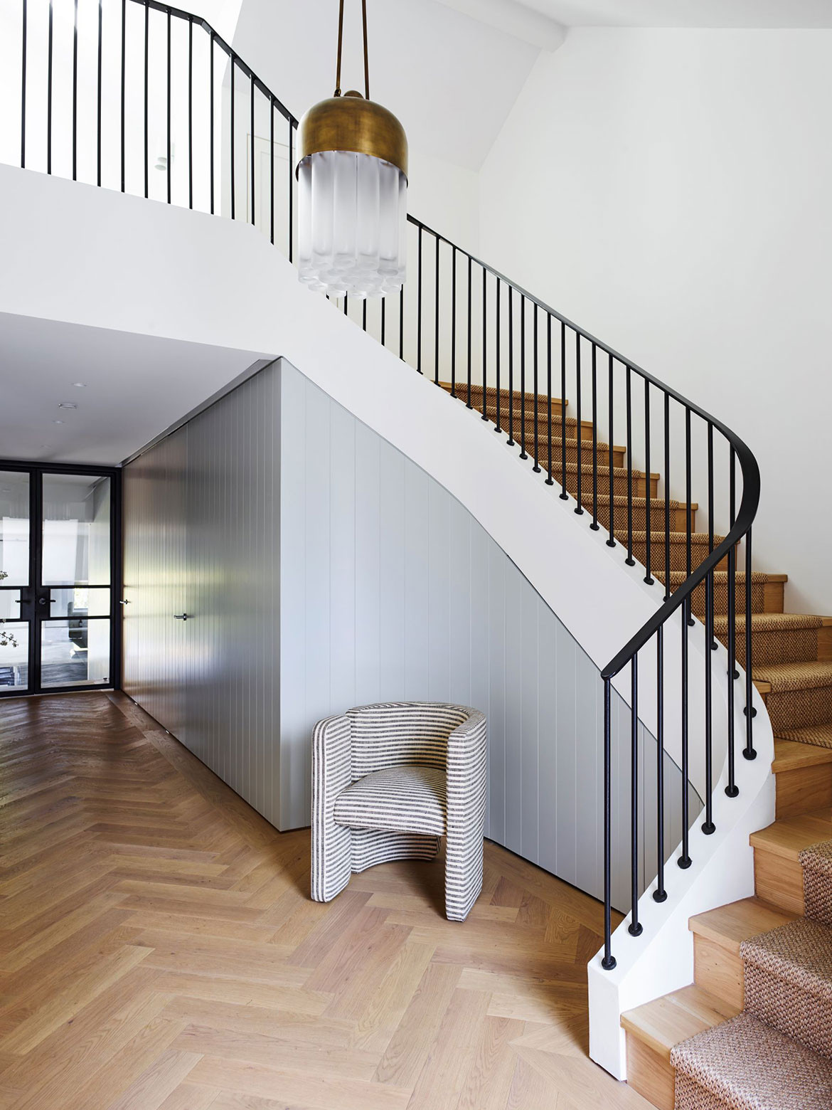 European oak herringbone floorboards from Tongue n Groove in Magnolia House by Arent&Pyke