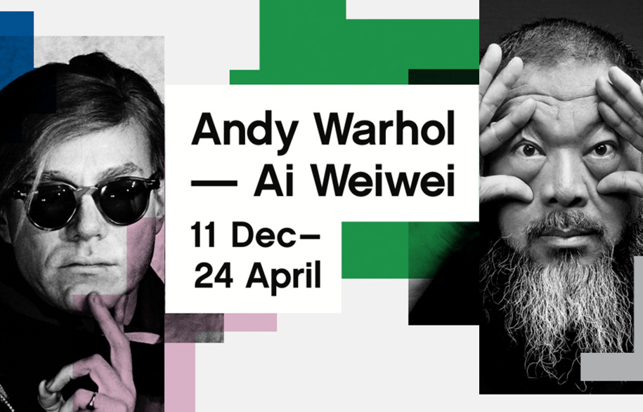 Andy Warhol and Ai Weiwei together at the NGV