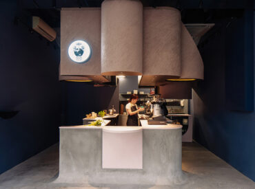 A Concrete Café In Singapore By Studio SKLIM