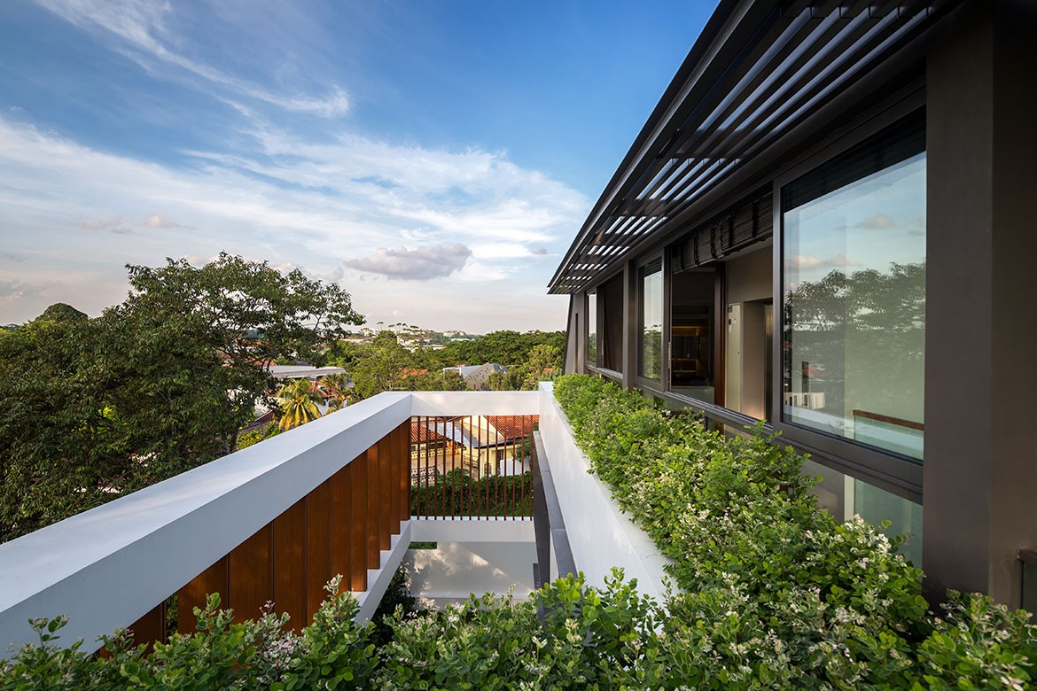 Wallflower Architecture Design Namly View House Photography by Marc Tey balcony