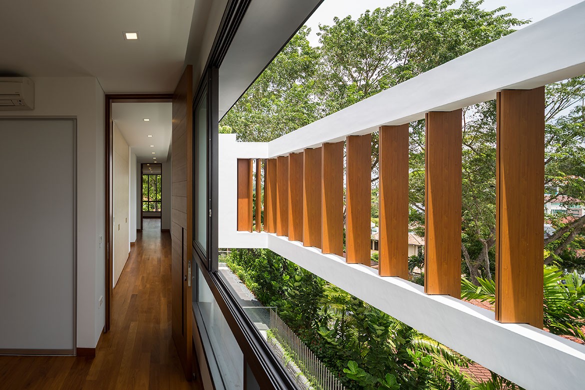 Wallflower Architecture Design Namly View House Photography by Marc Tey timber louvers