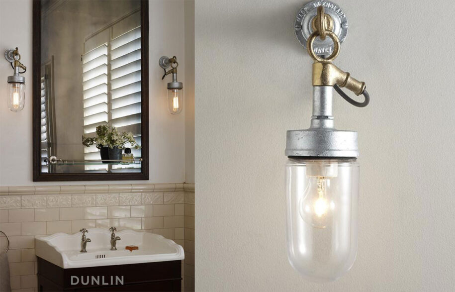 Well Glass Wall Light Dunlin Habitus Living for home