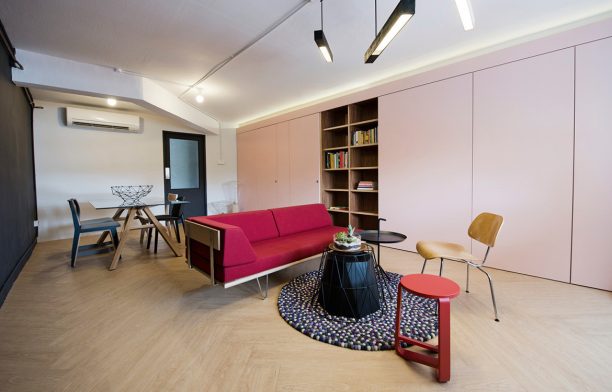 Pink and Mint Apartment by Wynk Collaborative