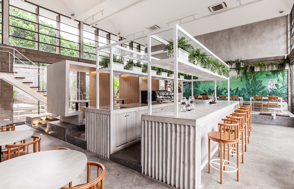 X O Bring Brutalist Interior Architecture To A Caf  In 