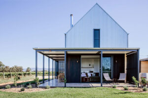 At home among the vines in this rural cellar door and retreat