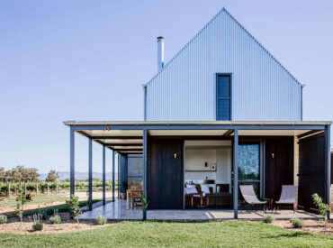 At home among the vines in this rural cellar door and retreat