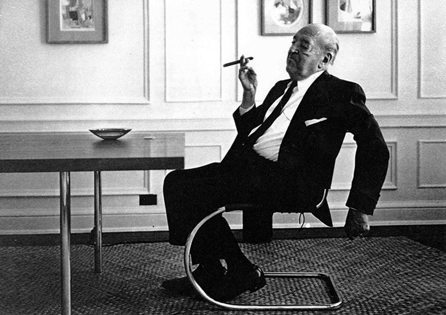1927 – The exhibition "Die Wohnung“ (The Apartment) under the direction of Mies van der Rohe (pictured) at the Weissenhof Estate in Stuttgart sets standards for modern building and living all over the world.
