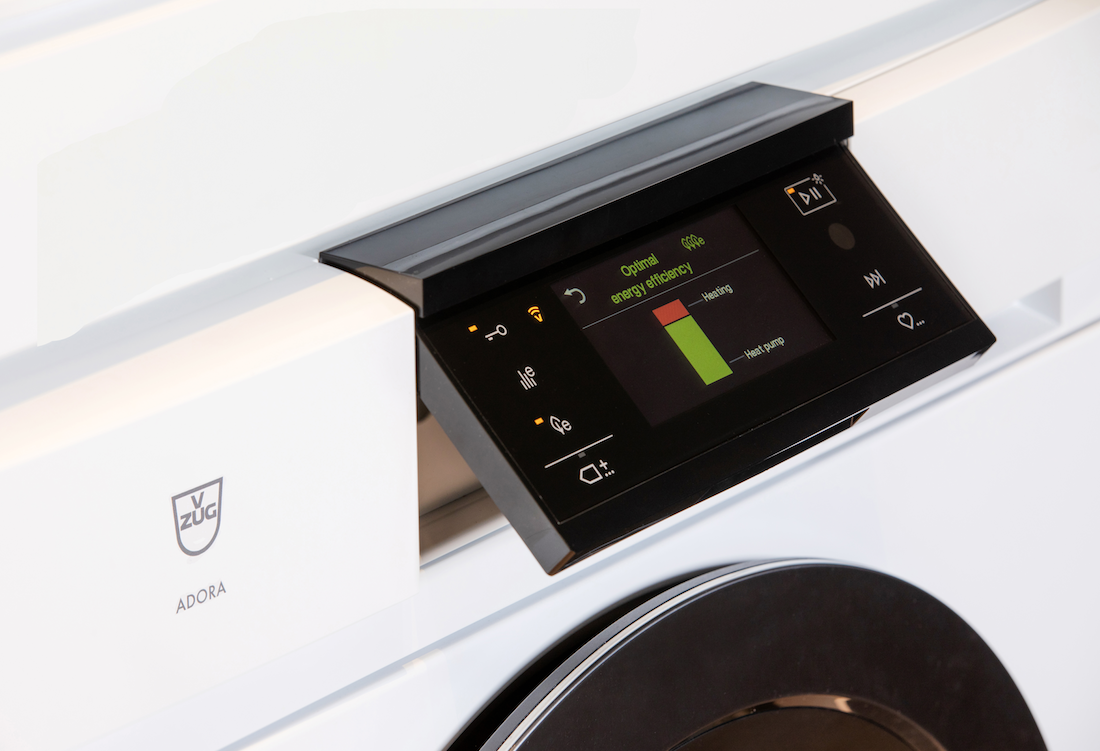 V-ZUG washing machine in energy efficiency mode